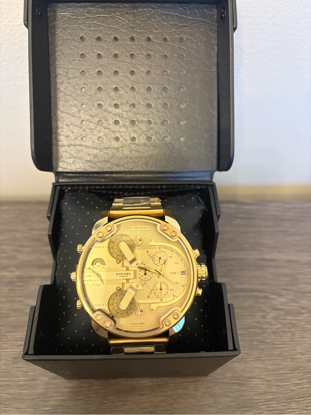Diesel DZ7399 Mr. Daddy 2.0 Chronograph Gold Dial Men's Watch